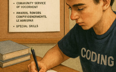 학년 상관 없이 미리 이력서 작성하면 남은 학년 한눈에 보이고 내용도 풍성